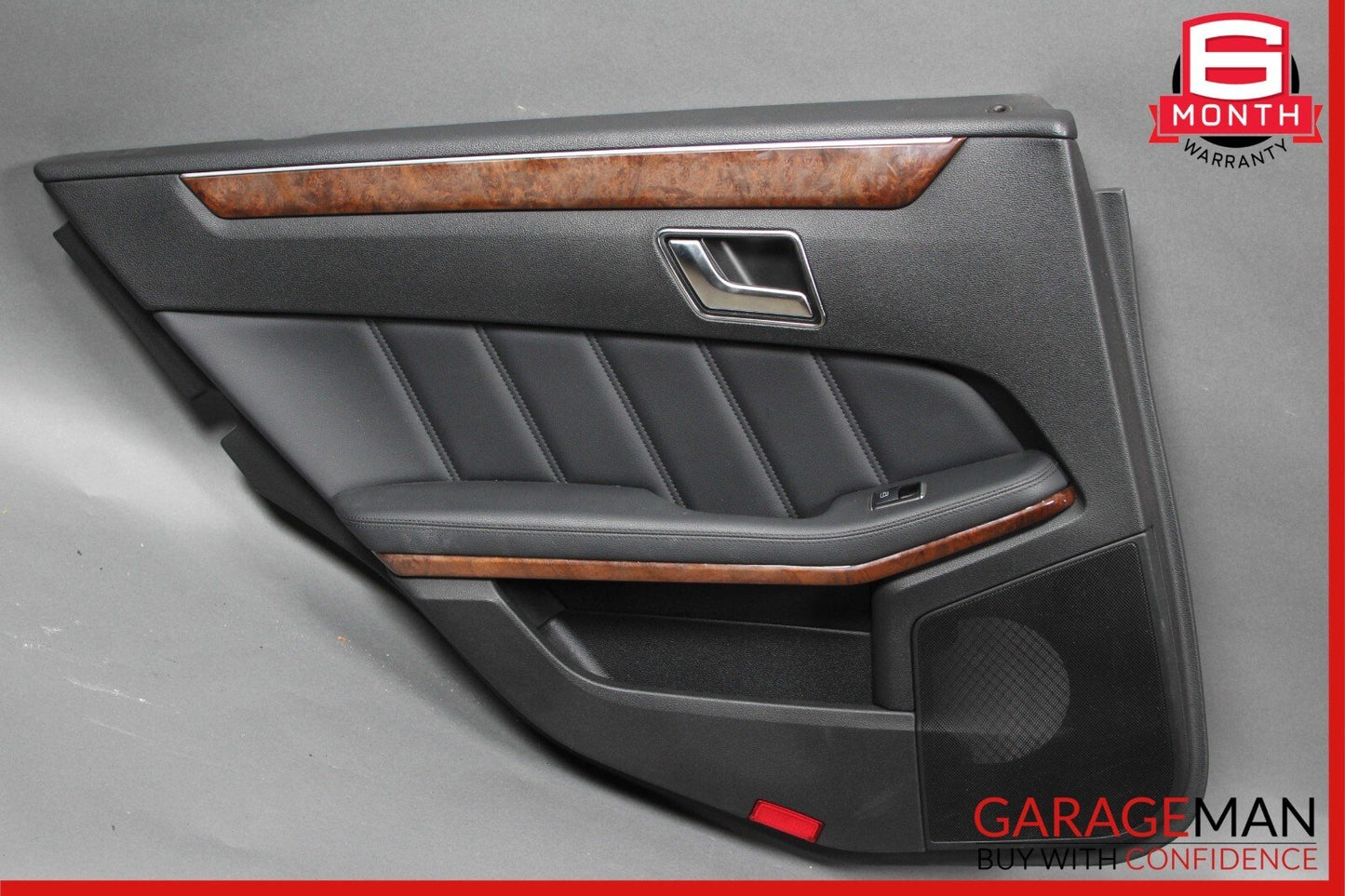 10-13 Mercedes W212 E350 E400 Rear Left Side Interior Door Panel Assembly Black
