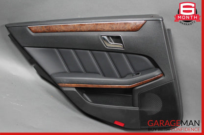 10-13 Mercedes W212 E350 E400 Rear Left Side Interior Door Panel Assembly Black