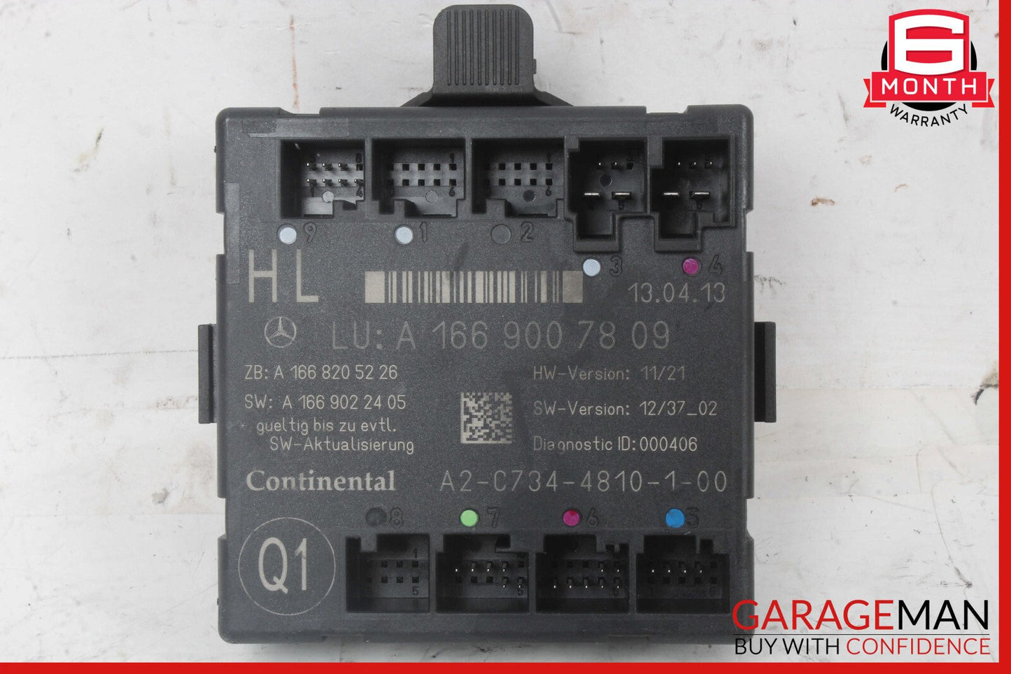 12-19 Mercedes X166 GL450 ML350 GLE350 Rear Left Side Door Control Module OEM