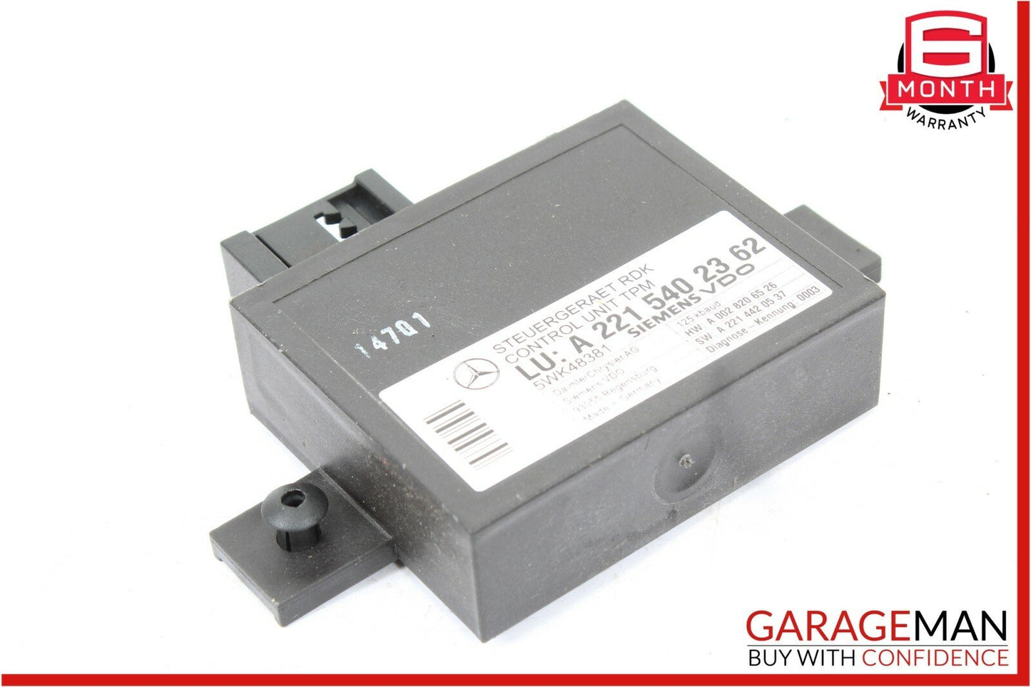 07-13 Mercedes W221 S550 S65 AMG Tire Pressure Monitor Module 2215402362 OEM