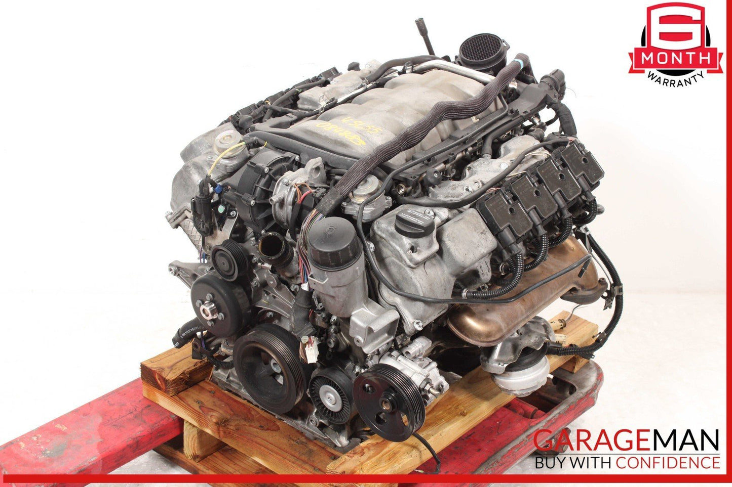 03-06 Mercedes R230 SL500 RWD Engine Motor Block Assembly OEM 197k
