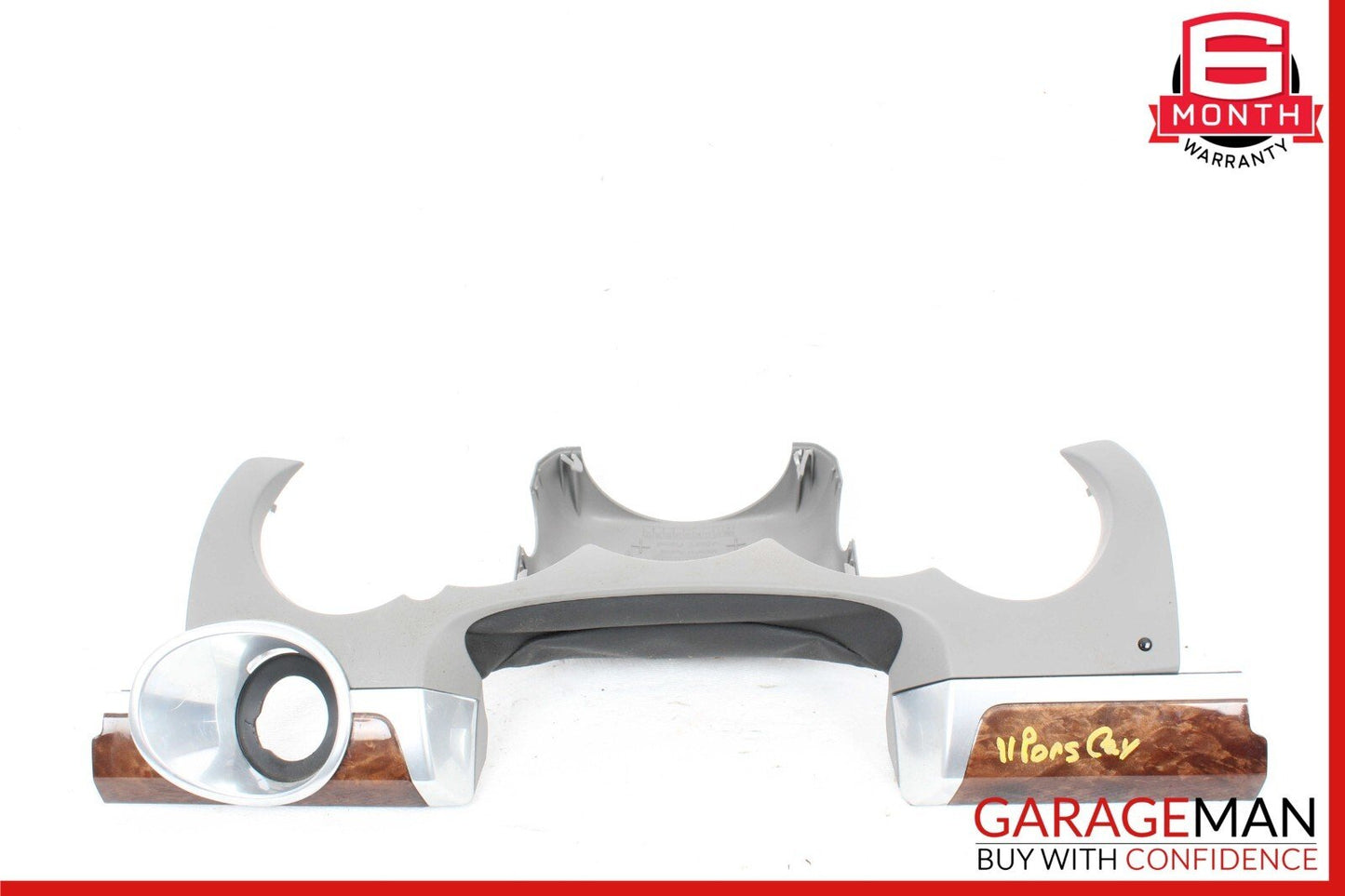 11-18 Porsche Cayenne S 958 Steering Column Dash Trim Cover Panel Gray OEM