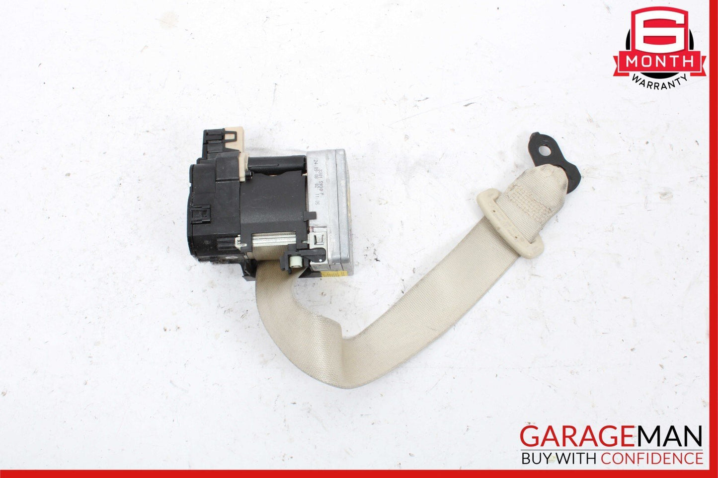 03-06 Mercedes R230 SL500 Front Left Driver Seatbelt Seat Belt Retractor Beige