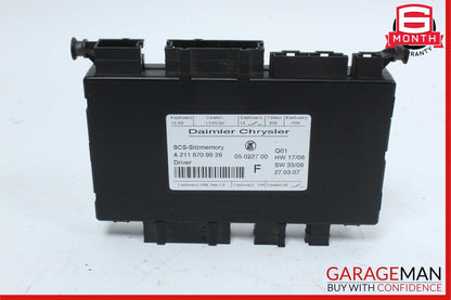 03-12 Mercedes ML500 GL350 E350 SLK350 Front Left Side Seat Control Module Unit