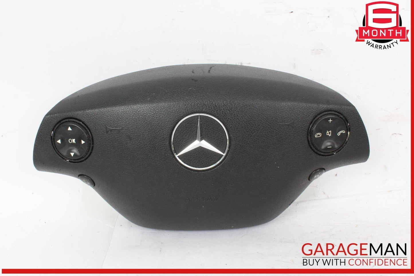 07-10 Mercedes W221 S550 CL550 Steering Wheel Airbag Air Bag Assembly Black OEM