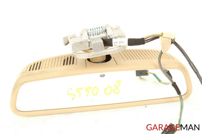 07-09 Mercedes W221 S550 S63 AMG Interior Top Upper Rear View Mirror Brown OEM