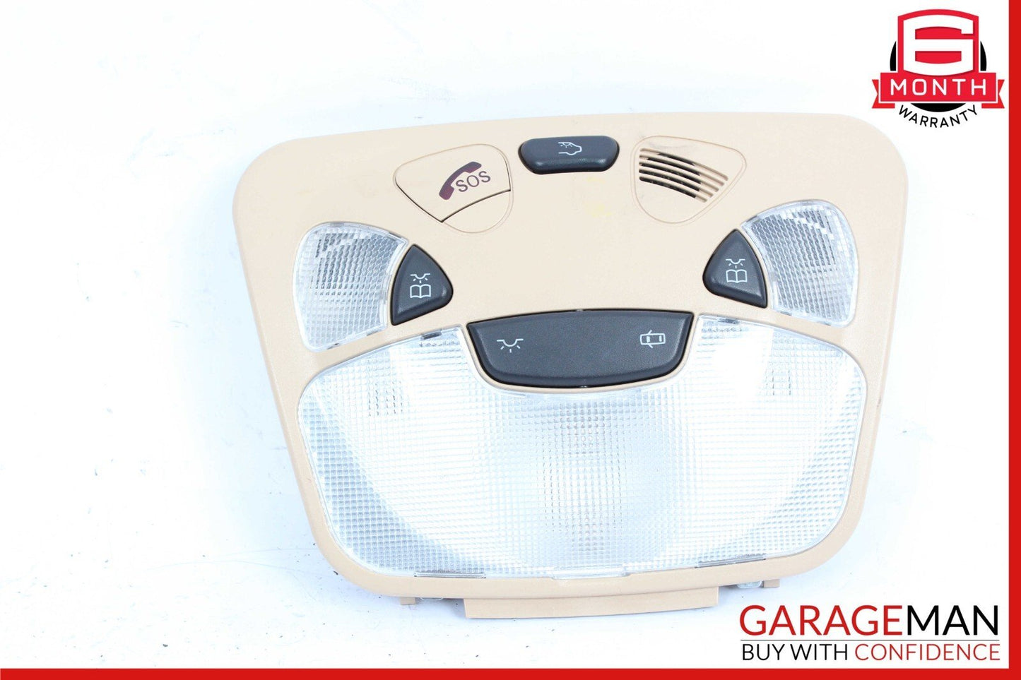 01-05 Mercedes W203 C230 C320 Front Upper Overhead Reading Dome Light Lamp Brown
