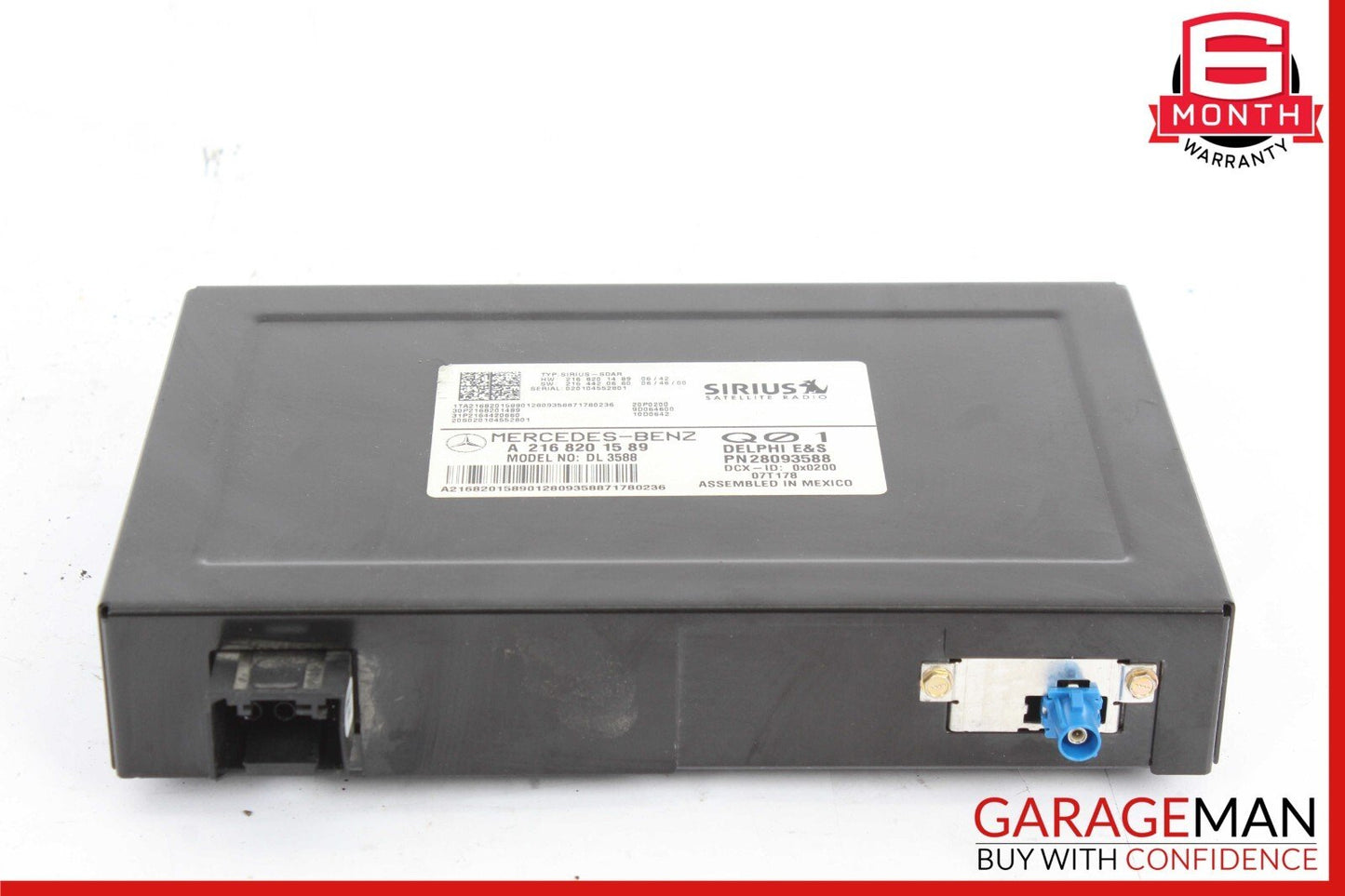 07-14 Mercedes W221 S550 SLK350 Sirius Satellite Radio Module Receiver OEM