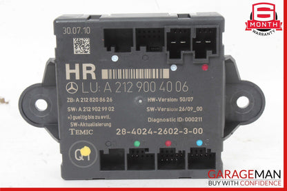 08-18 Mercedes W204 C300 E350 CLS550 Rear Right Side Door Control Module OEM