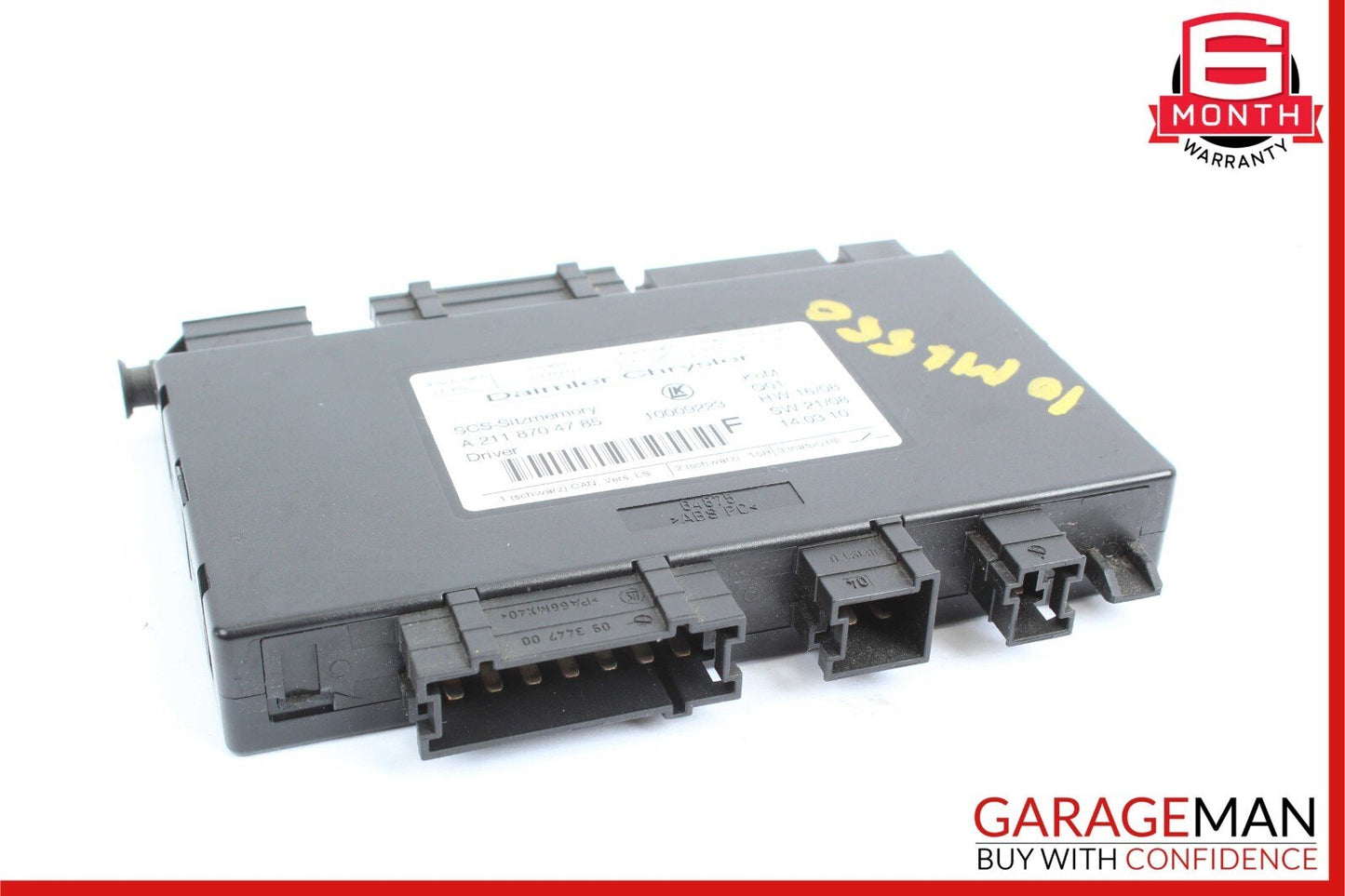 06-12 Mercedes W164 ML550 R350 GL450 Front Left / Right Side Seat Control Module