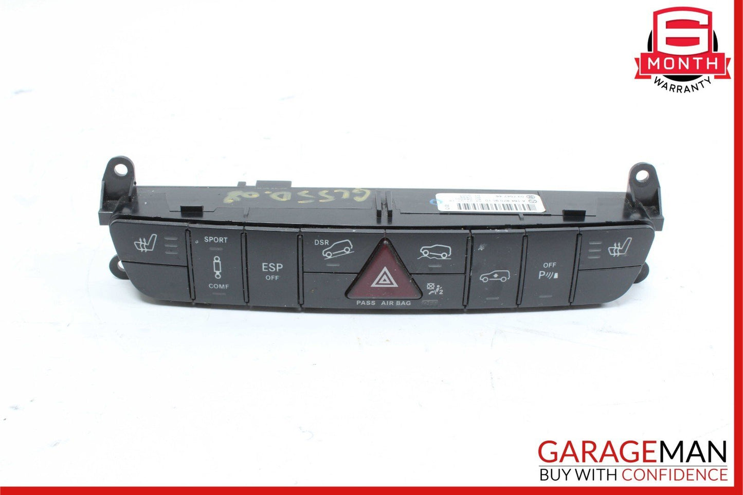 06-12 Mercedes X164 GL550 GL450 Dash Hazard Heated Seats ESP Control Panel OEM