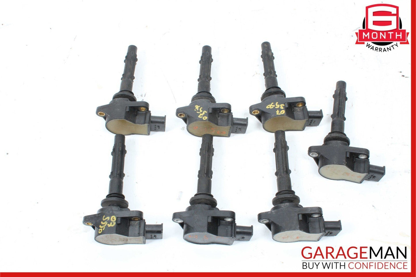 05-13 Mercedes W221 S550 E350 SLK350 M272 Ignition Coil Set of 7 0001502680 OEM