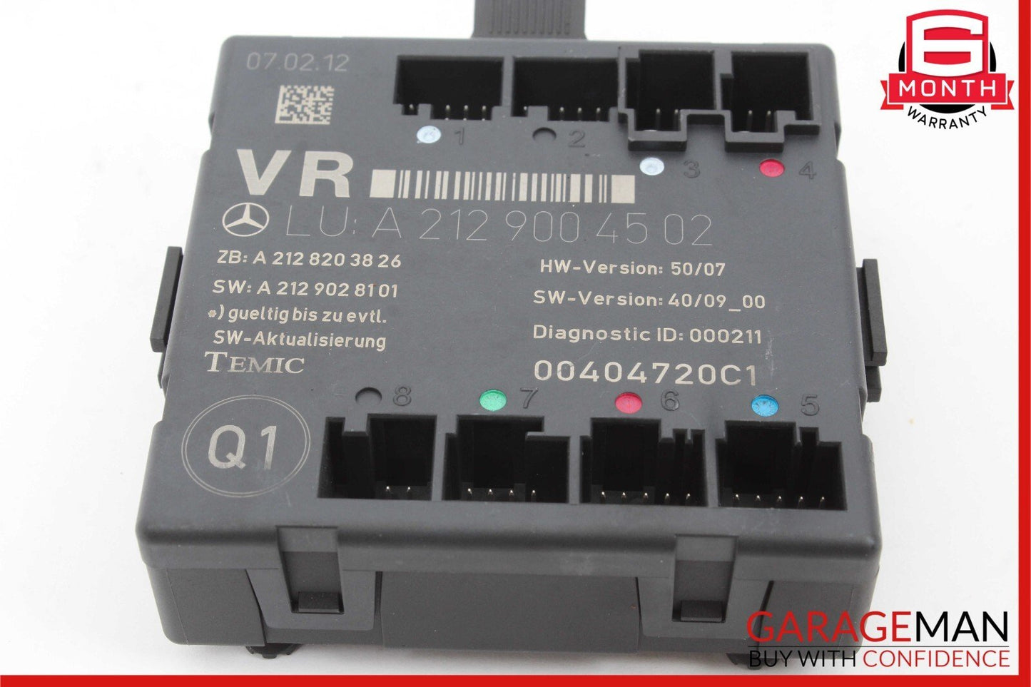 08-18 Mercedes W212 E550 C250 CLS550 Front Right Side Door Control Module Unit