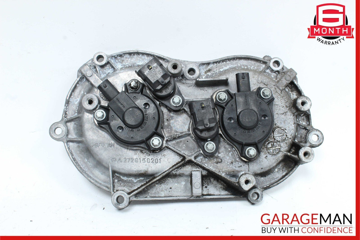 06-13 Mercedes W211 E350 S550 Front Right Engine Timing Chain Cover Plate OEM