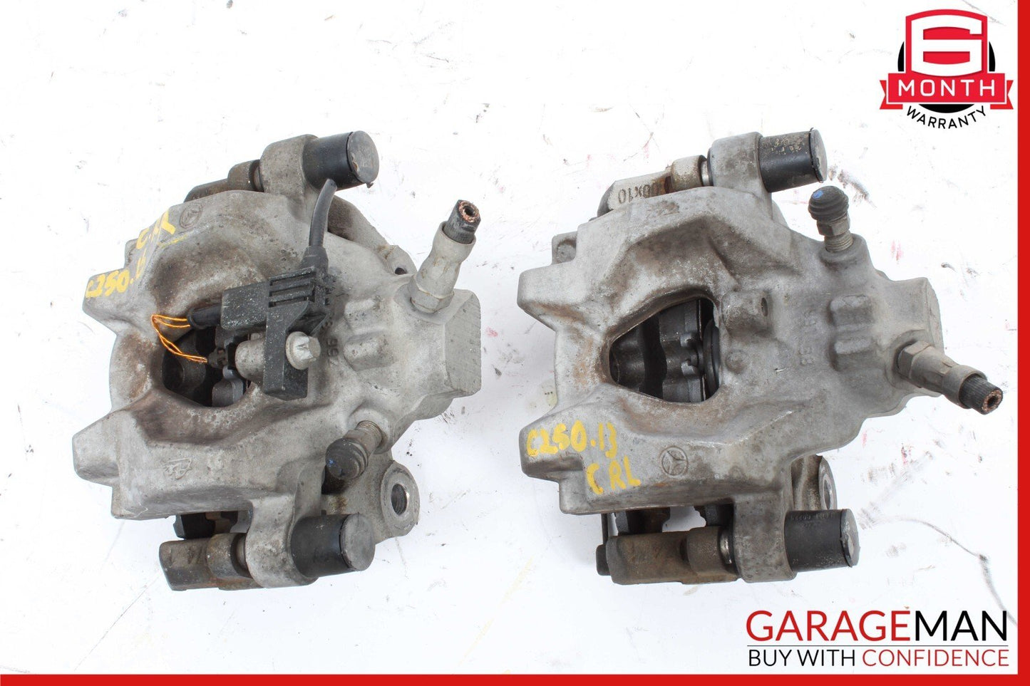 08-14 Mercedes W204 C250 C350 Rear Right And Left Brake Caliper Calipers Set OEM
