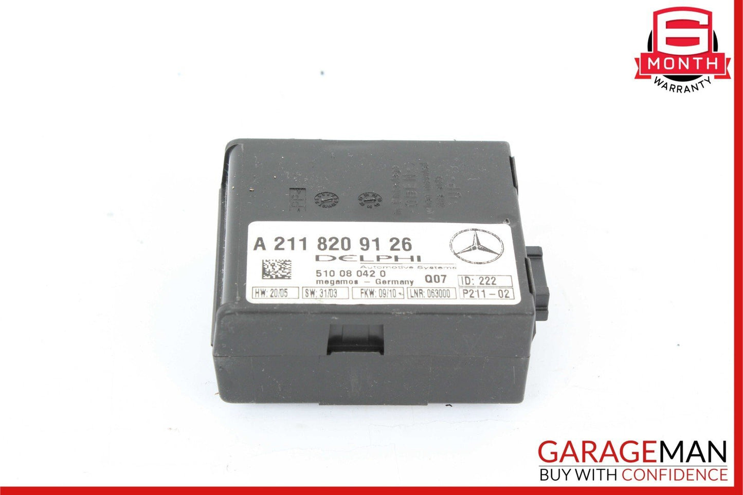 03-12 Mercedes SLK350 SL500 Anti Theft Alarm Signal Computer Control Module Unit