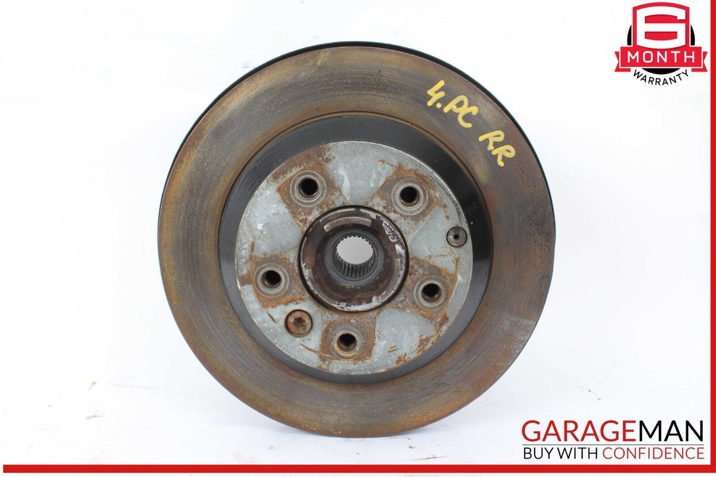 03-10 Porsche Cayenne S 955 957 Rear Right Wheel Spindle Knuckle Hub w/ Rotor