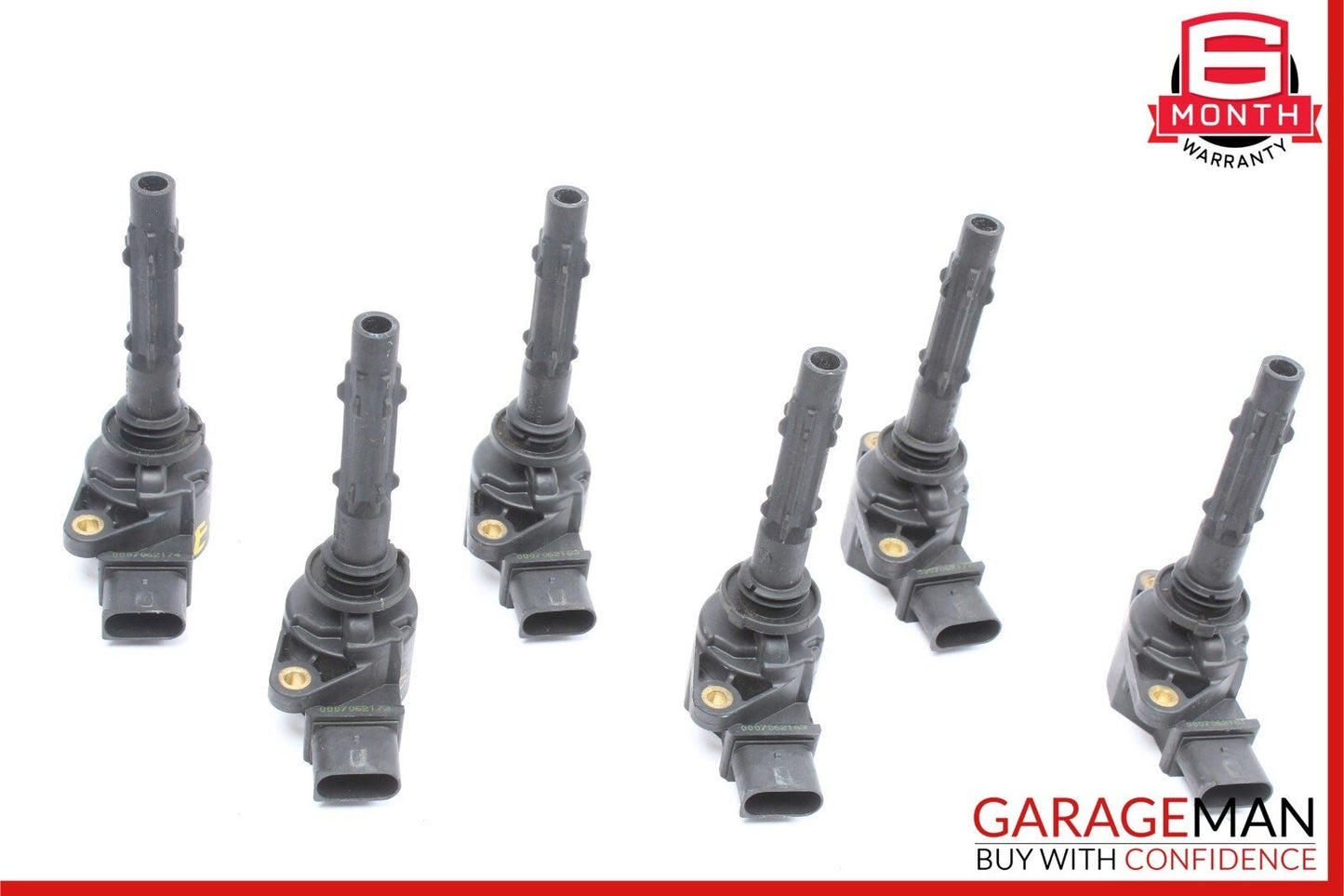 05-13 Mercedes X204 GLK350 E350 M272 Ignition Coil  Spark Plug Set of 6 Pc