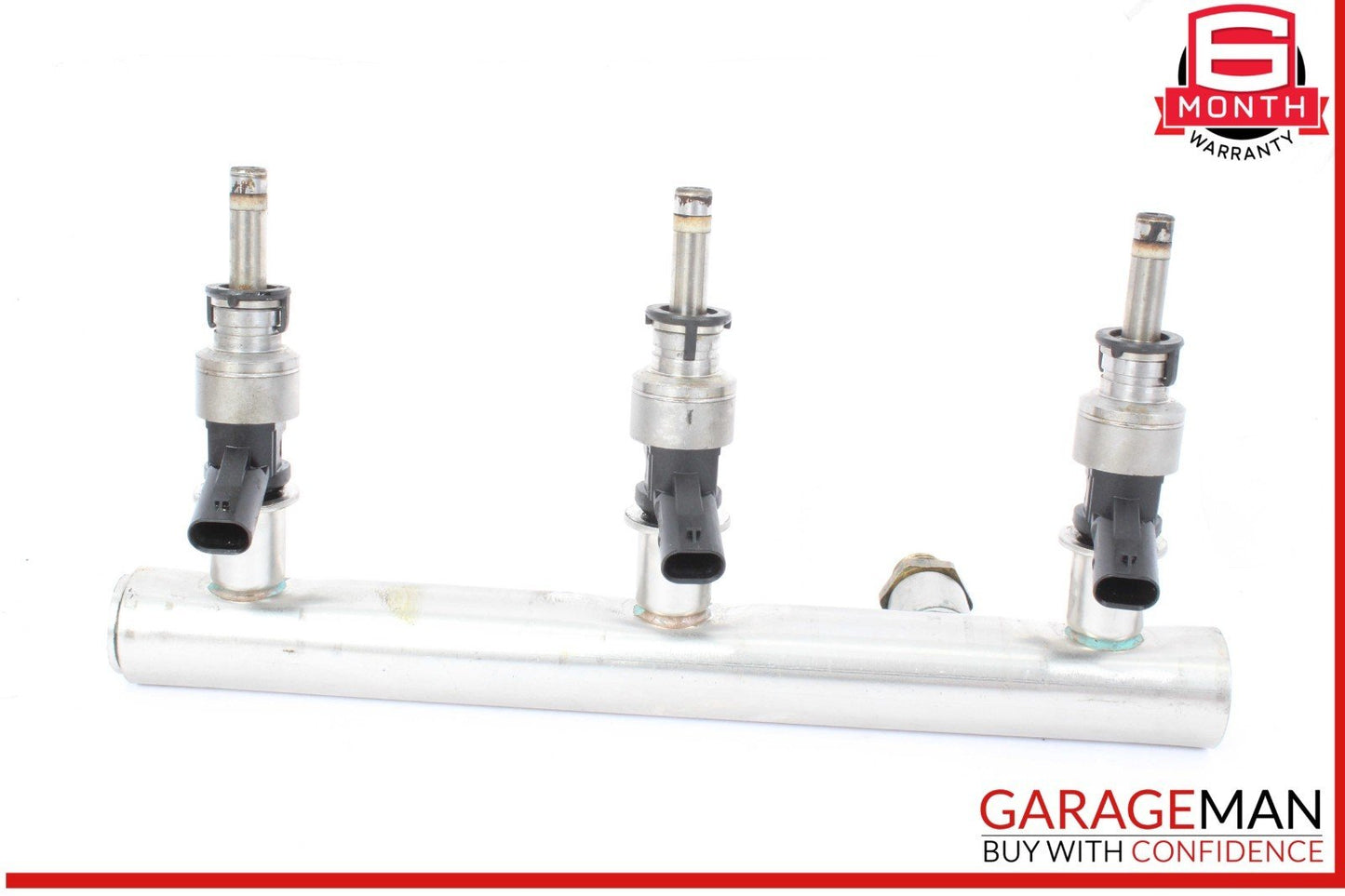 09-16 Audi S4 Right Passenger Side Fuel Injection Rail Line w/ Injectors OEM
