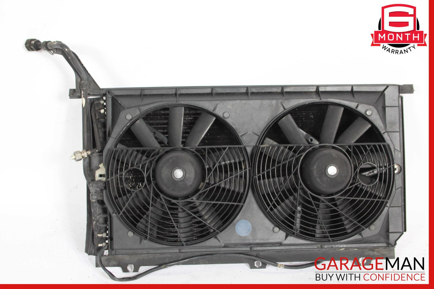 90-93 Mercedes R129 500SL AC A/C Condenser Radiator Cooling Fan Shroud Motor