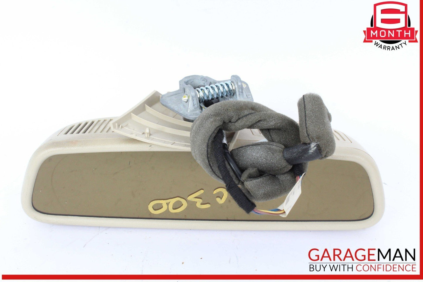 08-14 Mercedes W204 C300 C250 C63 AMG Top Upper Rear View Mirror Beige OEM