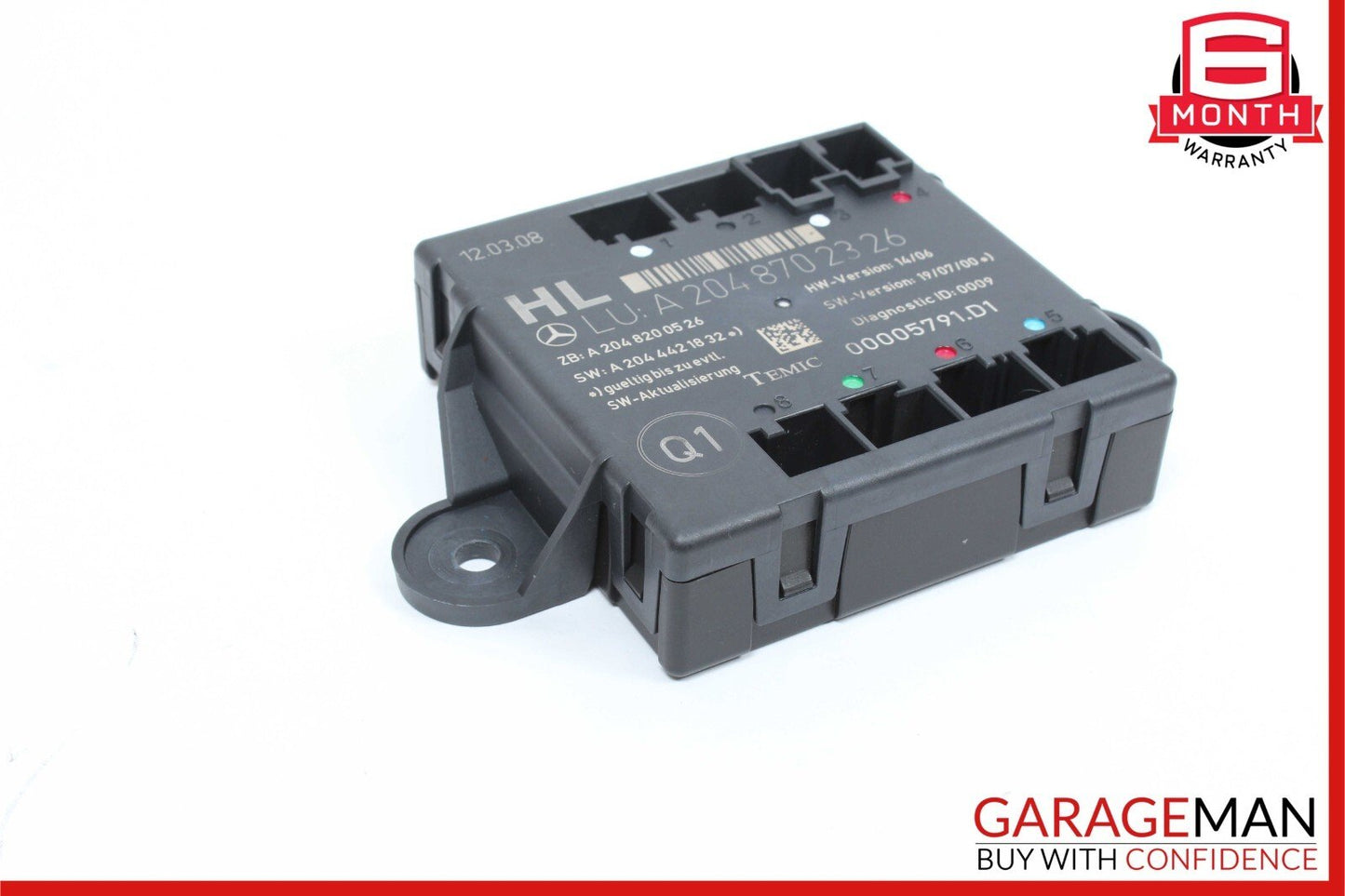 08-18 Mercedes W204 C300 CLS550 GLK350 Rear Left Side Door Control Module OEM