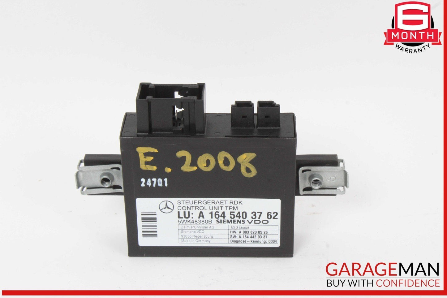 06-13 Mercedes W211 E350 ML350 R350 TPMS Tire Pressure Control 1645403762 OEM