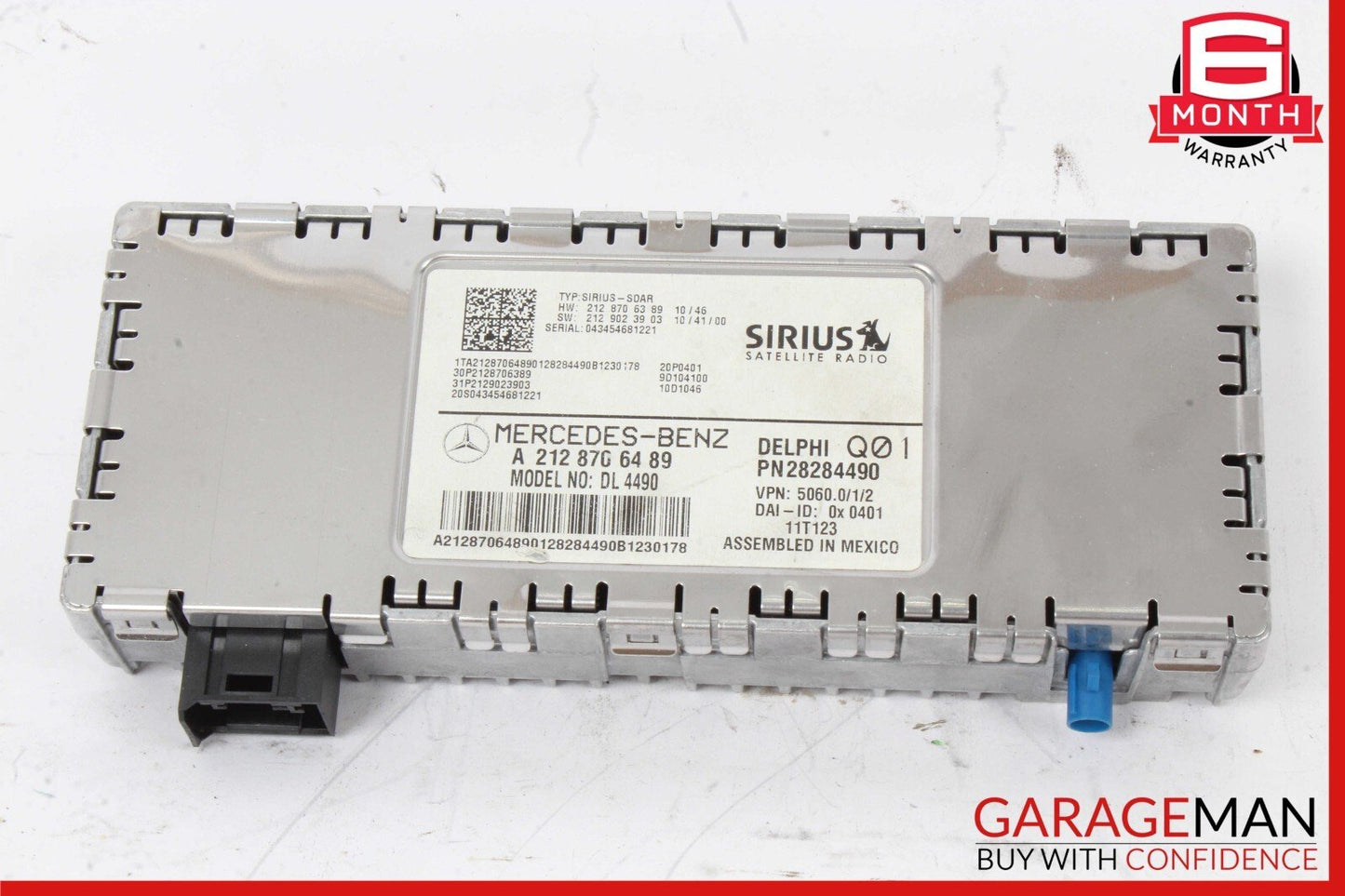 10-17 Mercedes E350 SLK250 C250 Sirius Satellite Radio Receiver DL4490