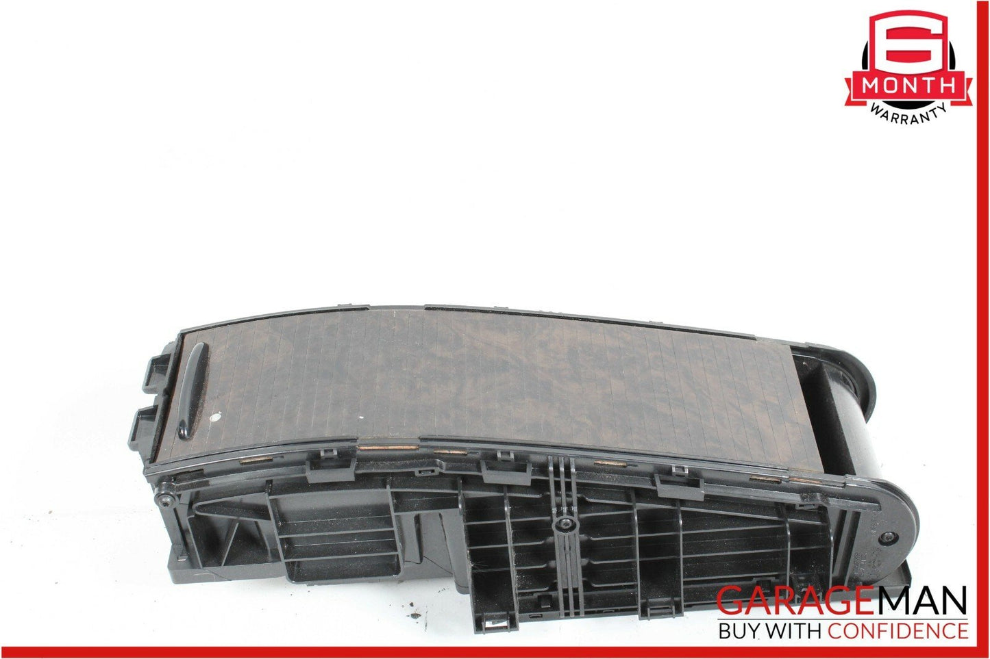 07-11 Mercedes CLS500 Rear Center Console Armrest Storage Compartment Walnut OEM