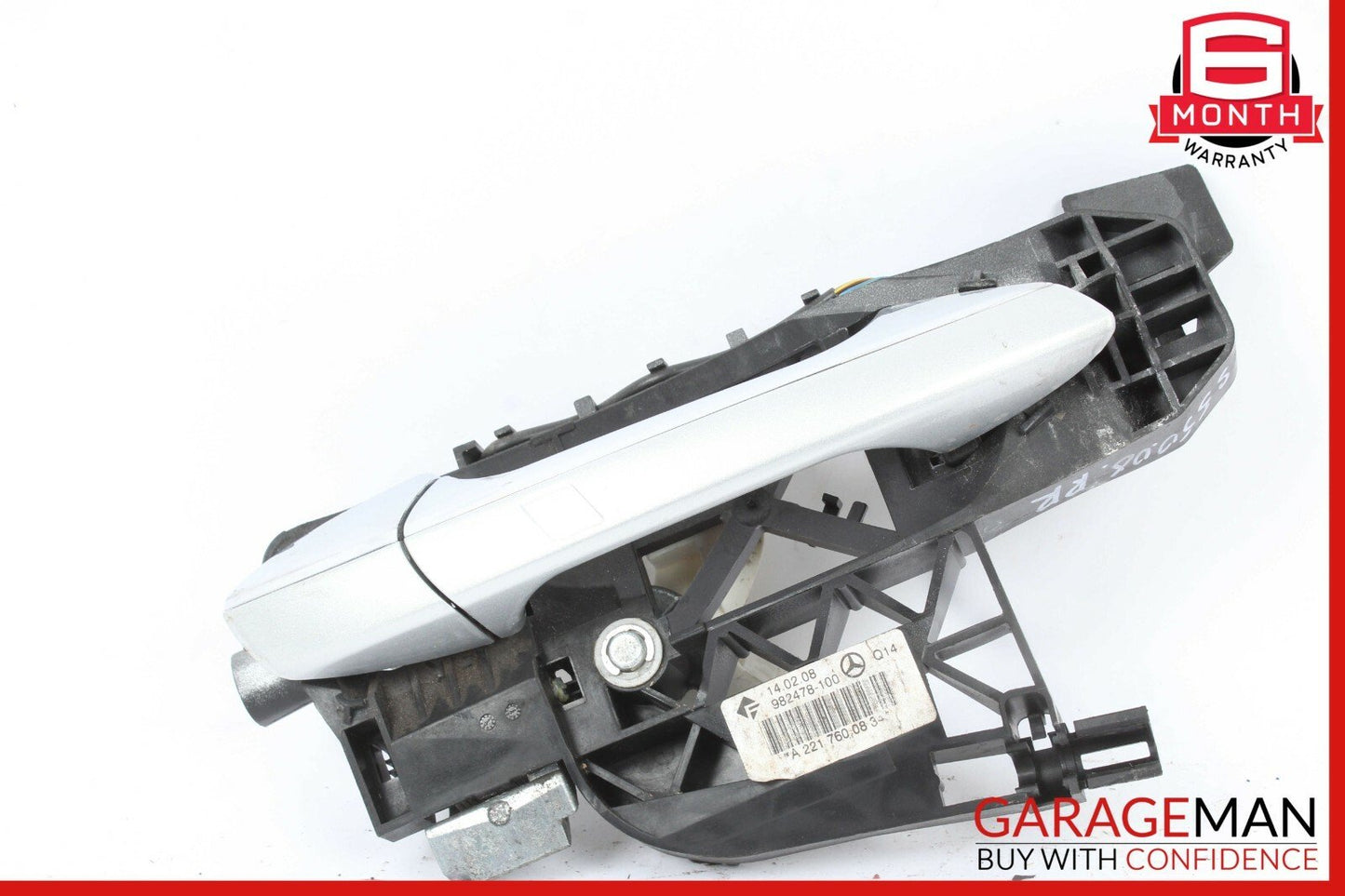 07-13 Mercedes W221 S550 Rear Right Side Keyless Go Exterior Door Handle Silver
