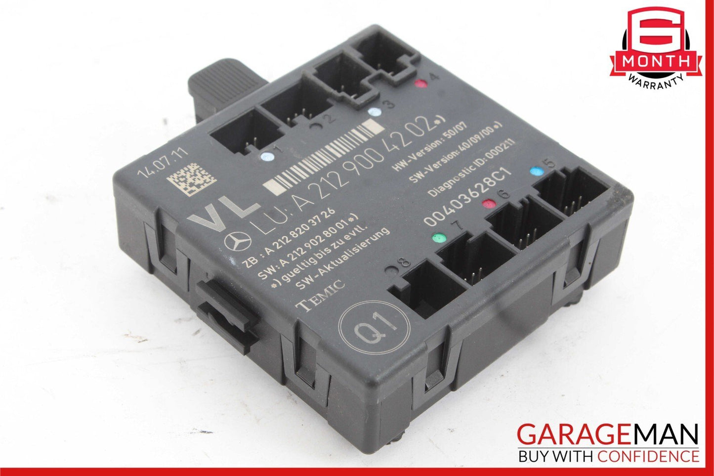 08-18 Mercedes E350 E400 C250 SLK350 Front Left Side Door Control Module Unit