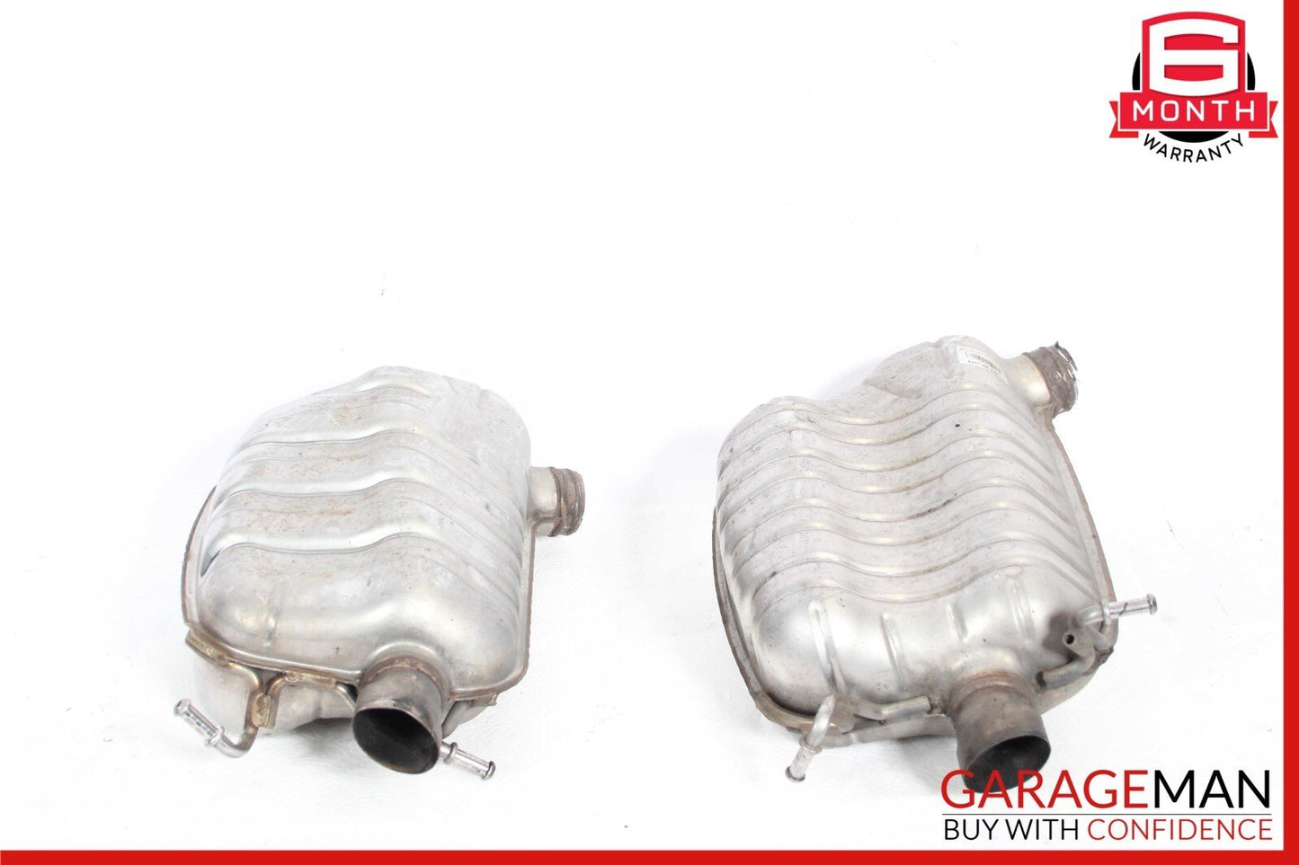 10-17 Mercedes W207 E350 E550 Rear Right & Left Exhaust Mufflers Set of 2 Pc OEM