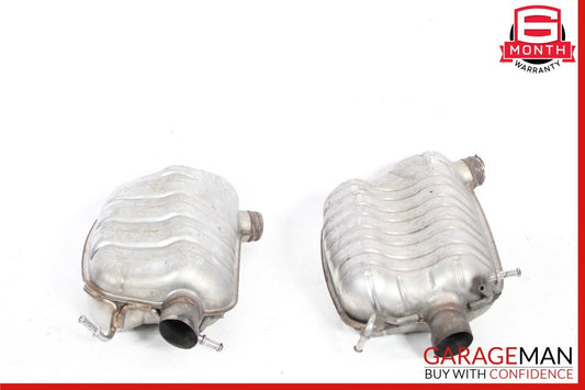 10-17 Mercedes W207 E350 E550 Rear Right & Left Exhaust Mufflers Set of 2 Pc OEM