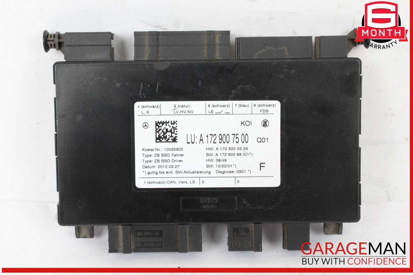 08-20 Mercedes W212 E350 CLS400 C300 Front Right Side Seat Control Module Unit