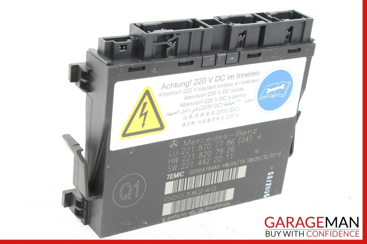 07-09 Mercedes W221 S550 Front Right or Left Side Seat Computer Control Module