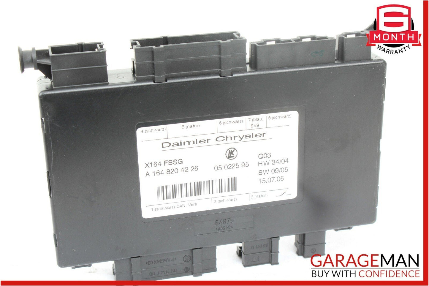 07-12 Mercedes X164 GL450 GL550 3rd Third Seat Row Power Folding Control Module