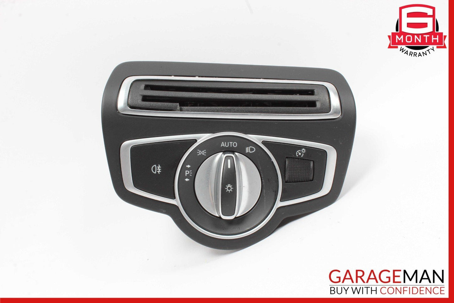 15-20 Mercedes W205 C300 Head Light Headlight Control Switch Trim Assembly Black