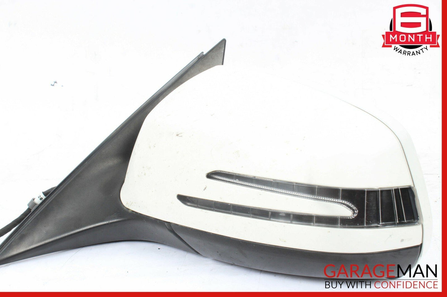 12-14 Mercedes W204 C250 C63 AMG Front Left Side Mirror Rear View Door White