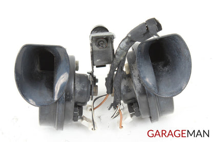 98-03 Mercedes W208 CLK430 High & Low Horn Siren Signal w/ Bracket Holder OEM