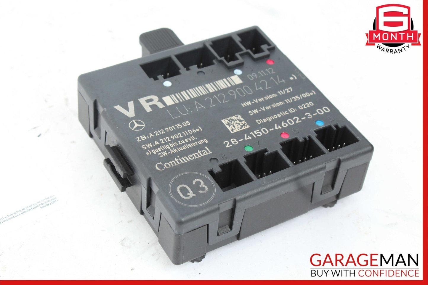 08-14 Mercedes-Benz C250 W204 Right Front Door Control Module 2129004214 OEM