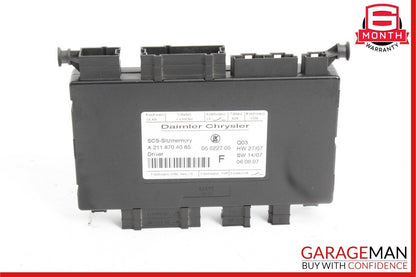 03-12 Mercedes E350 SLK280 CLS550 E320 ML500 Front Left Side Seat Control Module