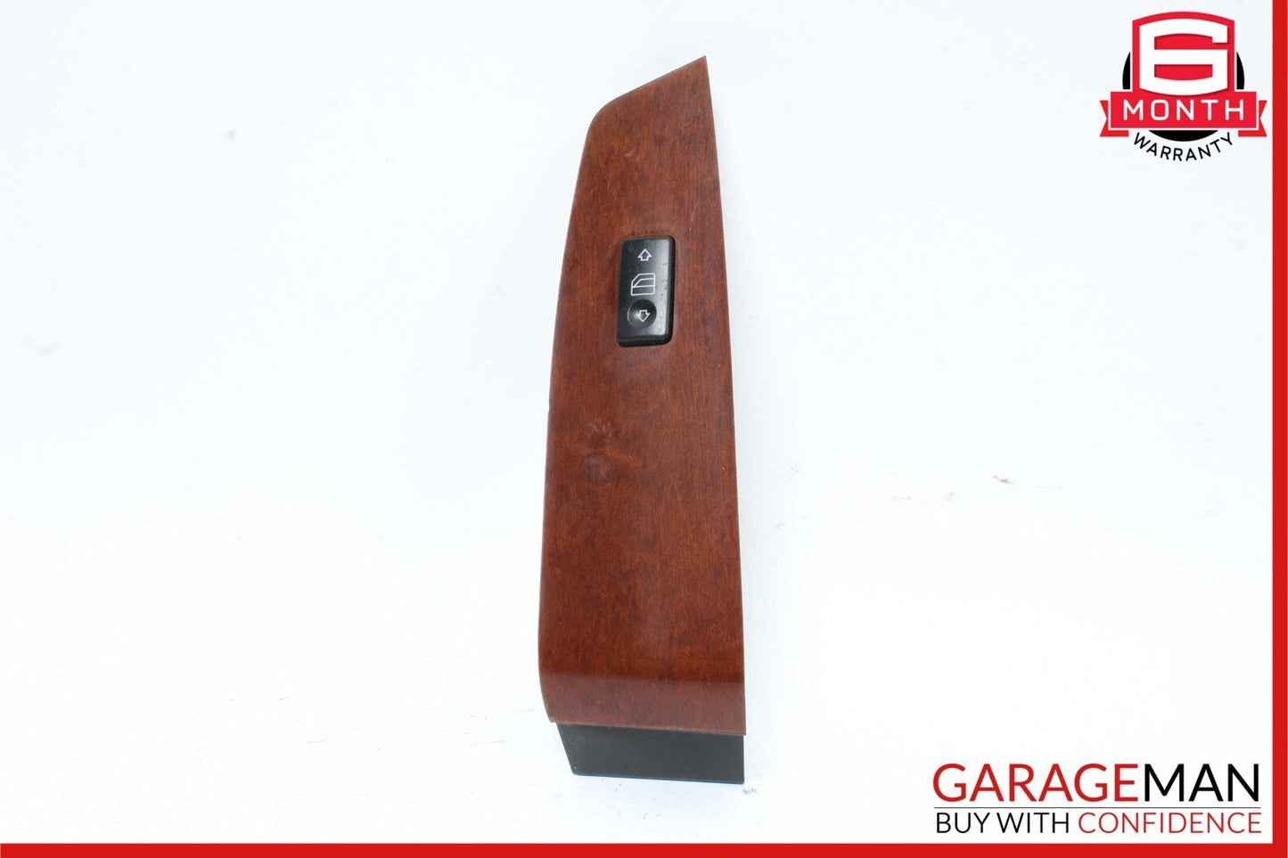 03-06 Mercedes W220 S430 Front Right Side Door Window Switch Trim Bezel Wood OEM