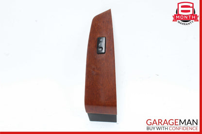 03-06 Mercedes W220 S430 Front Right Side Door Window Switch Trim Bezel Wood OEM
