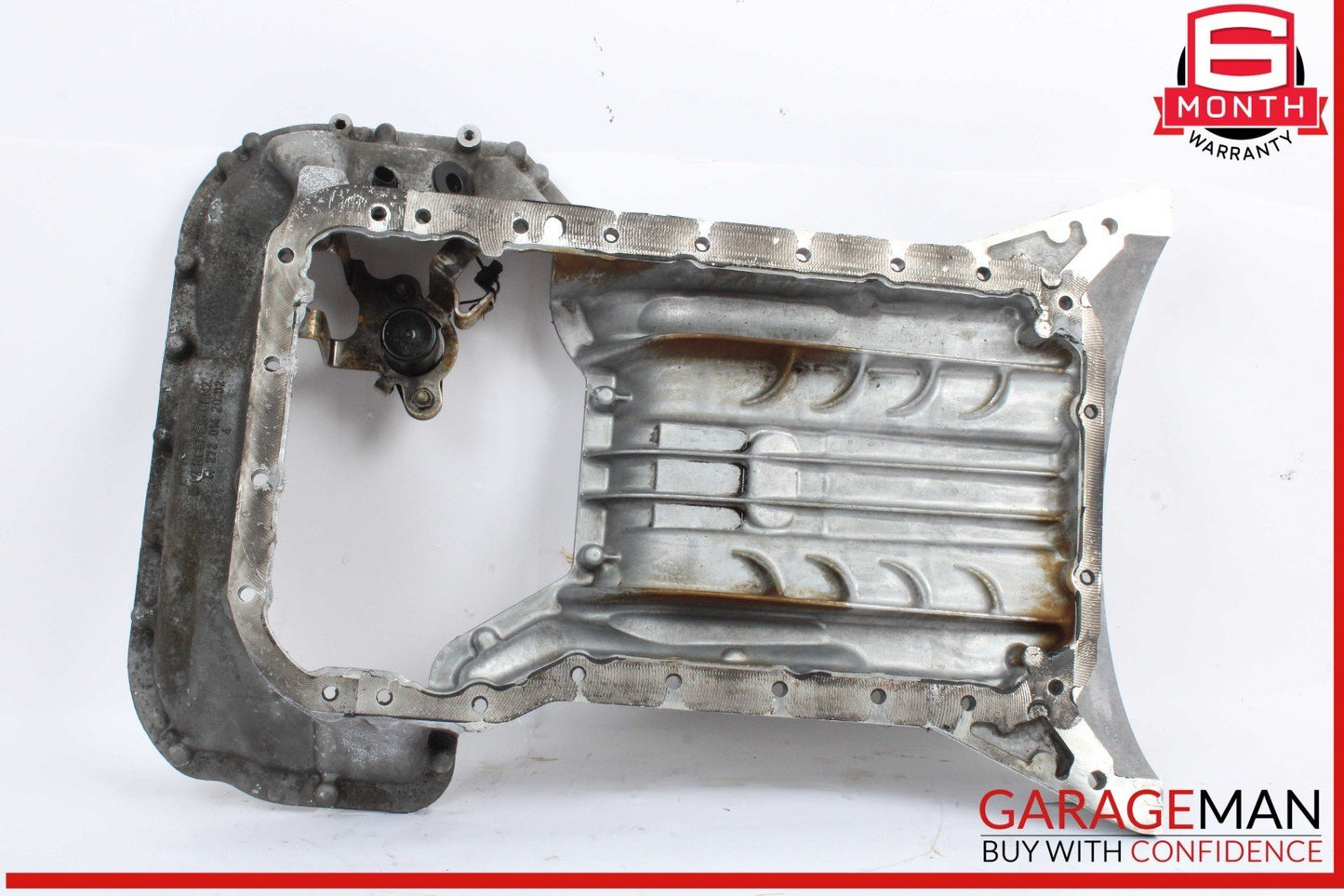 06-13 Mercedes W221 S400 Hybrid Engine Upper Oil Sump Baffle Pan 2720142002 OEM