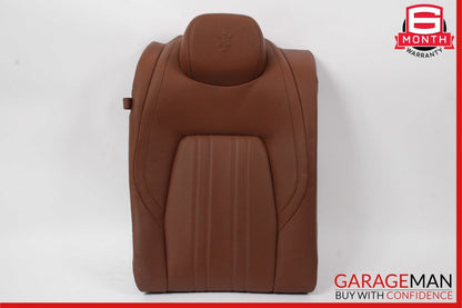 14-17 Maserati Ghibli M157 Rear Right Side Top Upper Seat Cushion Cover Brown