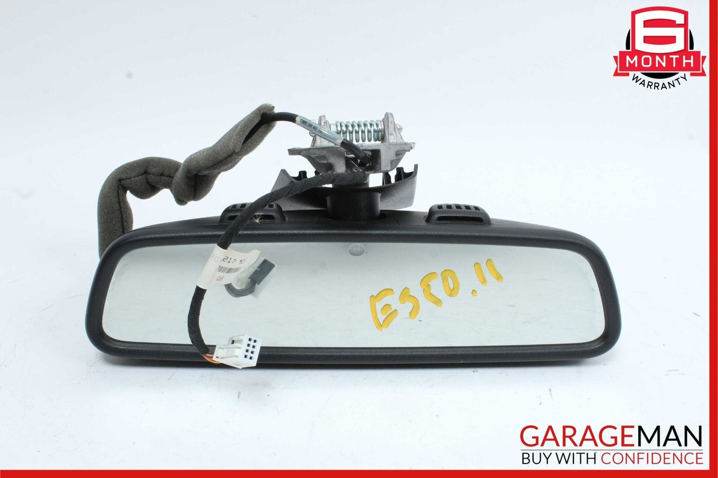 10-16 Mercedes W212 E350 E400 C250 C300 Interior Rear View Mirror Assembly Black