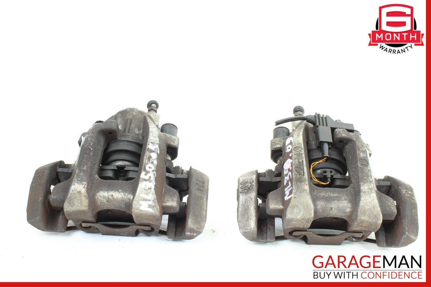 06-09 Mercedes W164 ML350 R350 Rear Right & Left Brake Caliper Calipers Set OEM