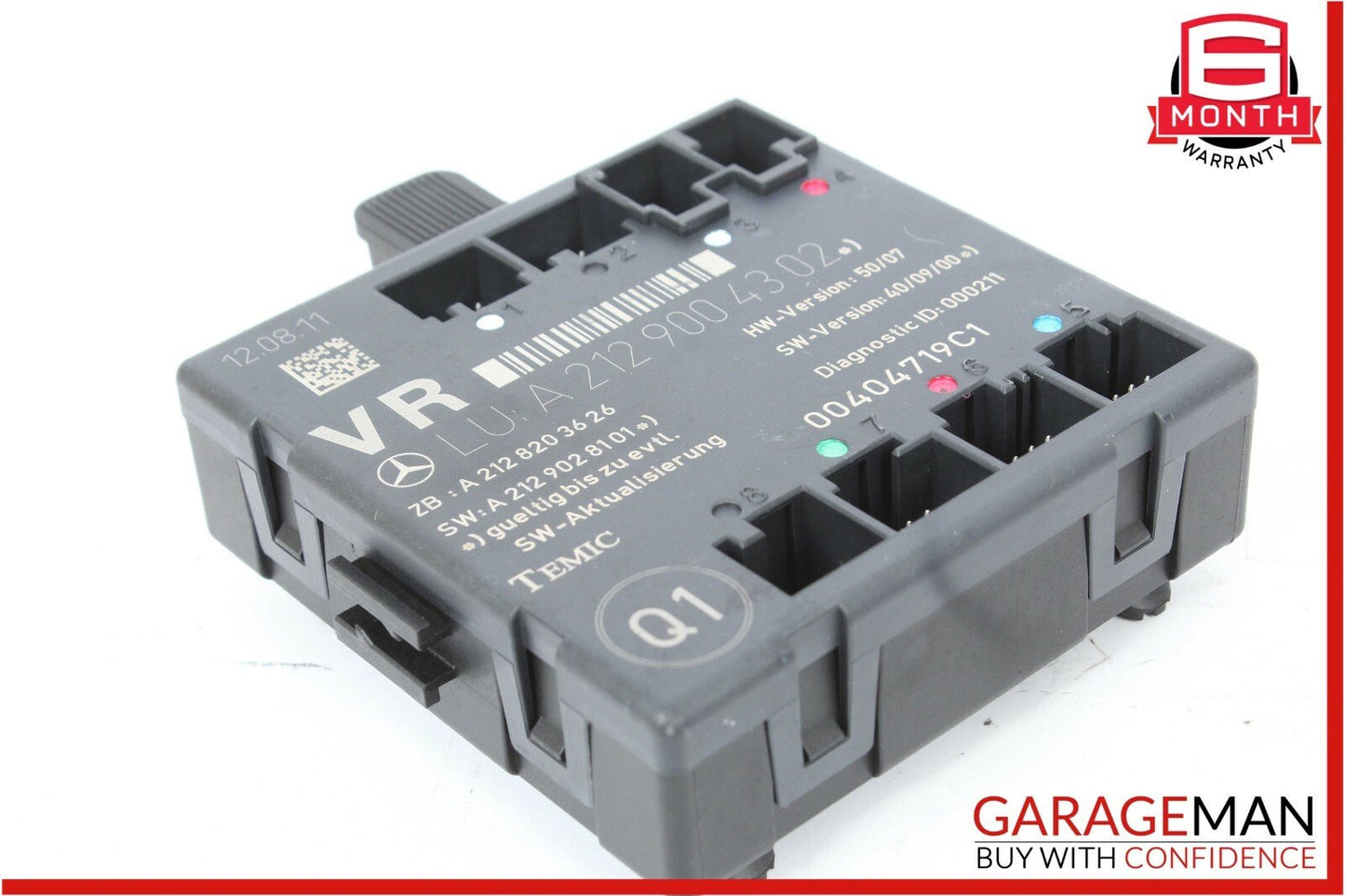 08-15 Mercedes C250 C63 AMG Front Right Passenger Side Door Control Module Unit