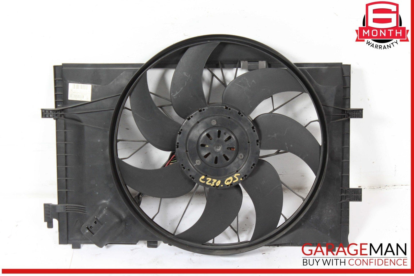 05-09 Mercedes W203 C230 C350 CLK350 Engine Radiator Cooling Fan Motor OEM