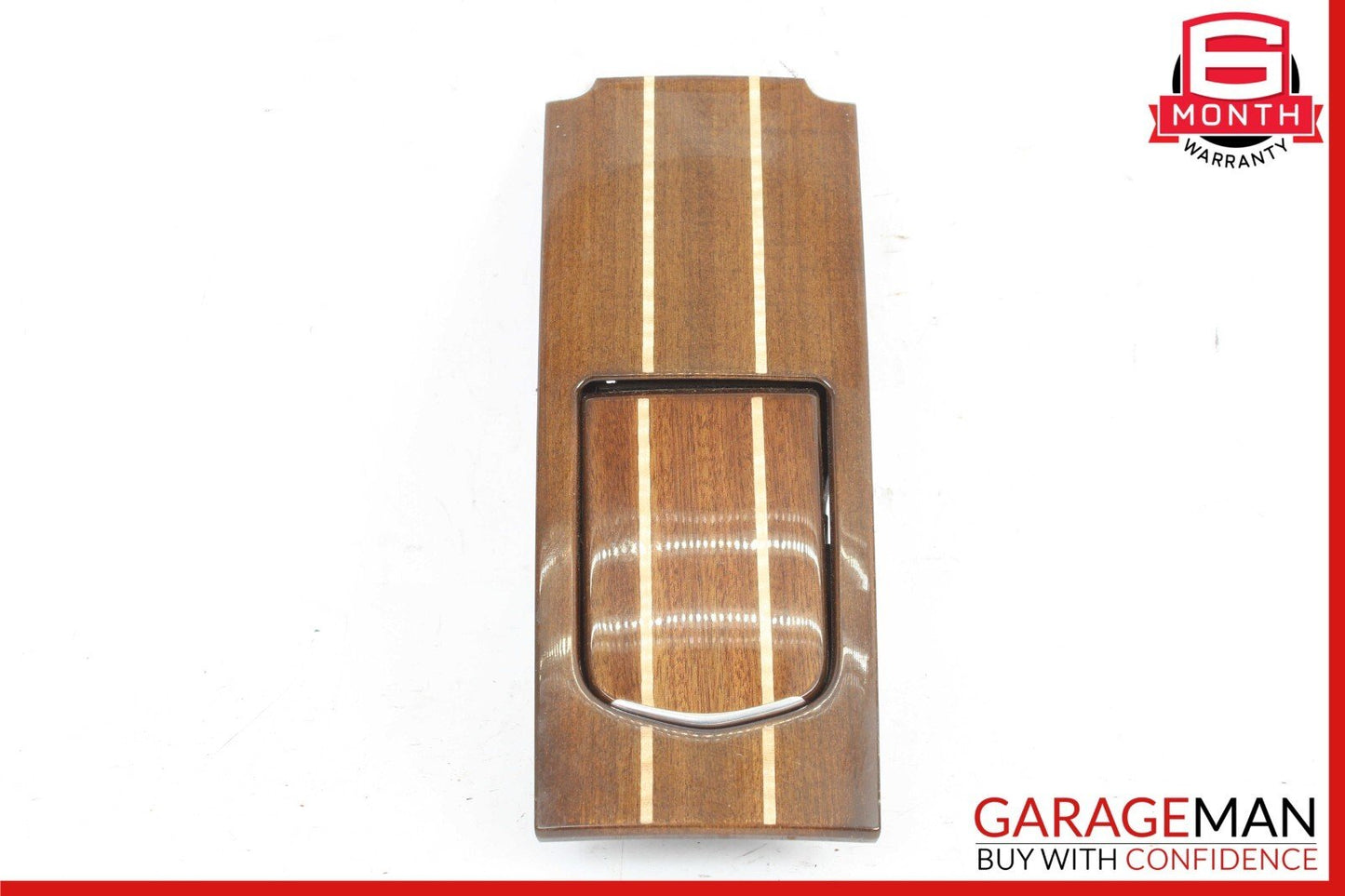 10-16 Porsche Panamera 970 Rear Center Console Cupholder Compartment Assy Wood
